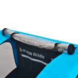 Bike Trailer Grey and Blue 30 kg 91373