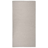 Outdoor Flatweave Rug 100x200 cm Light Grey 340780