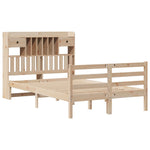 Bookcase Bed without Mattress 135x190 cm Doouble Solid Wood Pine 3321928