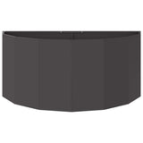 Planter Black 120 x 60 x 50 cm Steel 883703