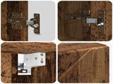 Mirror Cabinet Old Wood 80 x 17 x 55 cm Engineered Wood 883362