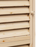 Garden Shed with Roof Natural 59 x 56 x 176 cm Solid Fir Wood 42033460