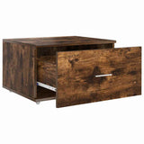 Drawer Cabinet with Wheel Smoked Oak 55 x 45 x 31 cm 869310