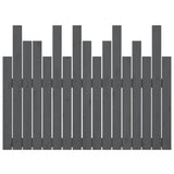 Wall Headboard Grey 108x3x80 cm Solid Wood Pine 824775