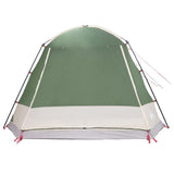 Cabin Tent with Roof Green 12-Person Polyester and Steel 42028571