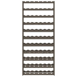 Wine Rack for 77 Bottles Grey Solid Wood Pine 373383
