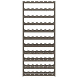 Wine Rack for 77 Bottles Grey Solid Wood Pine 373383