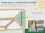 Wooden Cold Frame Greenhouse Garden Portable Raised Planter 30475764