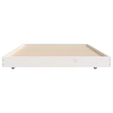 Bed Frame without Mattress White 90x190 cm Single Solid Wood Pine 823505