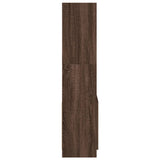 Highboard Brown Oak 63x33x140 cm Engineered Wood 855112