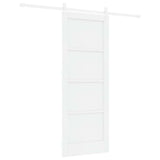Sliding Door ORKDAL White 78 x 202 cm Solid Pine Wood 3333751