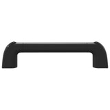 Handle Plain 12 pcs Black 380 x 34 x 85 mm Aluminium and PP 864708