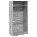 Wardrobe Grey Sonoma 100x50x200 cm Engineered Wood 3307806