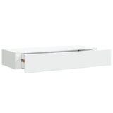 Wall-mounted Drawer Shelves 2 pcs White 60x23.5x10cm MDF 330256