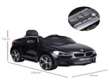 Kids Electric Ride On Car 6V Licensed BMW 6GT W/ Remote-Black T3398P348160