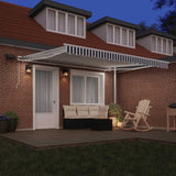 Manual Retractable Awning with LED Anthracite&White 400x300 cm 3215784