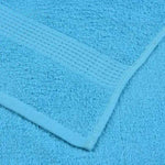Towels 10 pcs Turquoise 100x200 cm 360 gsm 100% Cotton 136988