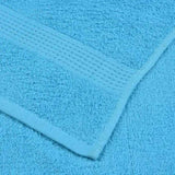 Towels 10 pcs Turquoise 100x200 cm 360 gsm 100% Cotton 136988