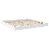 Bed Frame without Mattress White 180x200 cm Super King Engineered Wood 842000