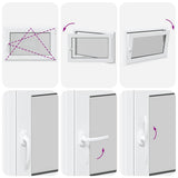 Basement Window "RISOR" 90x70 cm Tilt&Turn DIN Right White 4108318