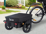Cargo Trailer Bike Stroller Garden Trolley W/Carrier Utility Luggage & Wheels Black T3398P349474