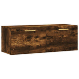 Wall Cabinet Smoked Oak 100x36.5x35 cm Engineered Wood 830121