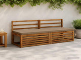 2-Piece Bench Cushions VUGHT 2 pcs 100% Polyester Taupe 952033