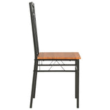 Dining Chairs 2 pcs Brown MDF 281399