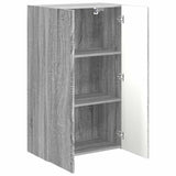 TV Wall Cabinet Grey Sonoma 59.5 x 31 x 100 cm Engineered Wood 892375