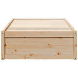 Bed Frame without Mattress 90x200 cm Solid Wood Pine 846831