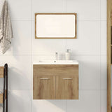 2 Piece Bathroom Furniture Set Artisan Oak Engineered Wood 862040