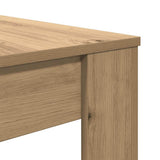 Dining Table Artisan Oak 120x60x76 cm Engineered Wood 855841