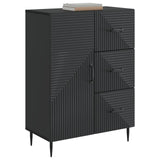 Sideboard with Drawer Black 66 x 34.5 x 89.5 cm Engineered Wood 894856