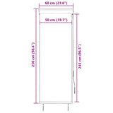 Outdoor Roller Blind 60x250 cm Blue and White 145943