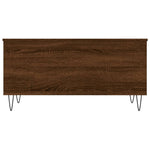 ZNTS Coffee Table Brown Oak 90x44.5x45 cm Engineered Wood 830979