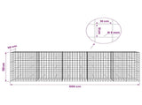 Gabion with 5 mm Wire and 10x10 cm Mesh 500x30x150 cm 3465148