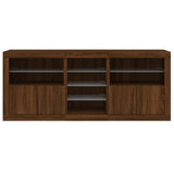 Sideboard with LED Lights Brown Oak 181.5x37x67 cm 3209043
