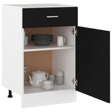 Drawer Bottom Cabinet Black Engineered wood 50 x 46 x 81.5 cm 801221