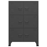 Industrial Storage Chest Anthracite 75x40x115 cm Metal 339630