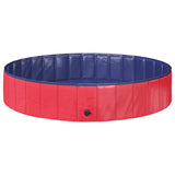 Children Swimming Pool Folding Red and Blue 160 x 30 cm 3416317