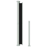 Patio Retractable Side Awning 180x300 cm Black 313399