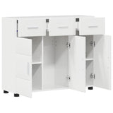 Sideboard FLORIN 88.5 x 30.5 x 73 cm High Gloss White 880315