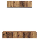 TV Cabinet Set Wall-mounted 4 pcs Old Wood Engineered Wood 3393360