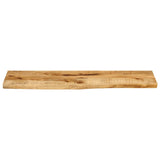 Table Top 110x40x2.5 cm Live Edge Solid Wood Rough Mango 370349