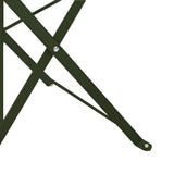 Garden Folding Chair Folding 2 pcs Green 42 x 46 x 82cm Metal 42002955