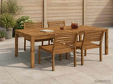 Garden Dinner Table Natural 180 x 88.5 x 75 cm 901253