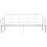 Sofa Bed Frame White Metal 200 x 90 cm mattress needed 324753