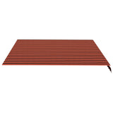 Replacement Fabric for Awning Orange and Brown 4x3.5 m 311958