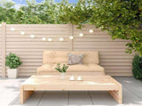 Garden Lounge Set Natural Pine Solid Pine Wood Medium Modular 3186620