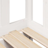 Daybed with Trundle and Drawers without Mattress White 90x200 cm 3302190